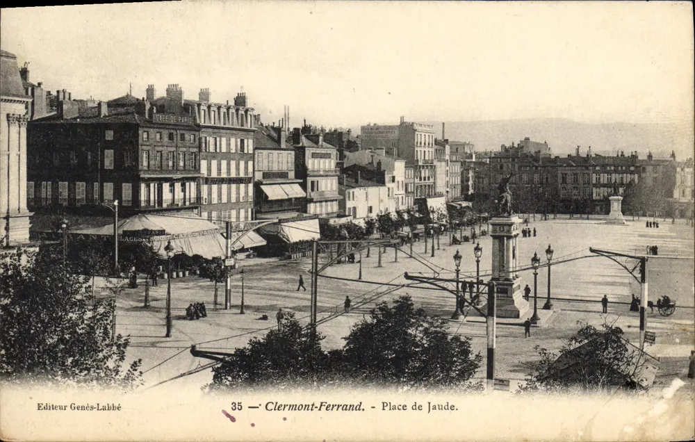 Clermont-Ferrand — Plac Jaude — Wydawca Genés-Labbé, nr 35 - Awers