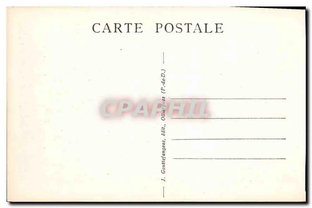 Clermont-Ferrand — Avenue des États-Unis und Rue Neuve — G. D'O. n°1071 - Rückseite