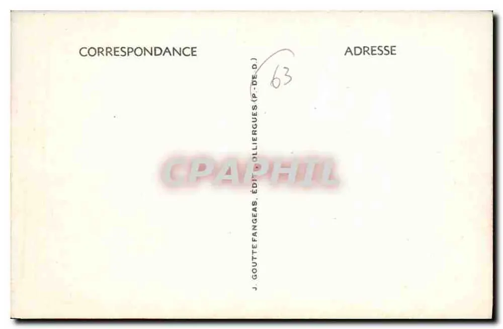Clermont-Ferrand — Place de Jaude — G. D'O. 1095 - Verso