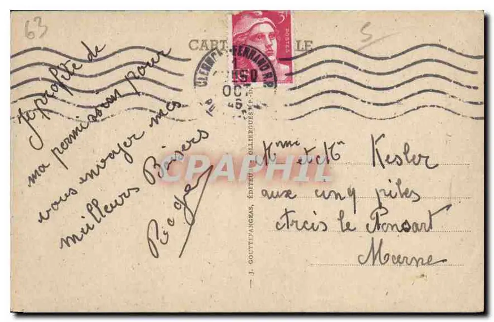 Clermont-Ferrand — Place de Jaude — G. d'O. 1092 - Verso