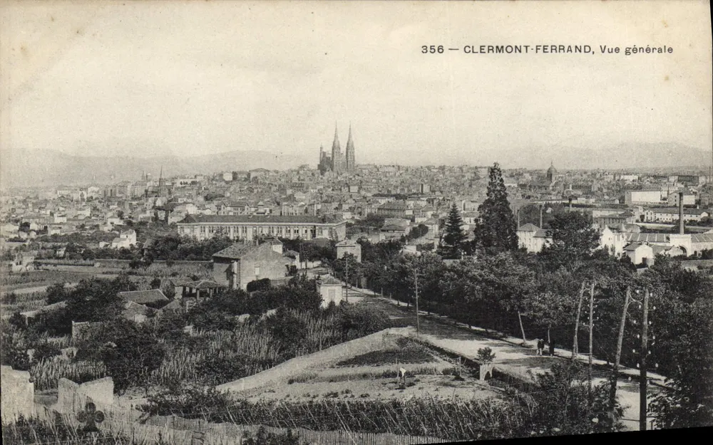 Clermont-Ferrand — Vista geral — Editor desconhecido, n° 356 - Frente