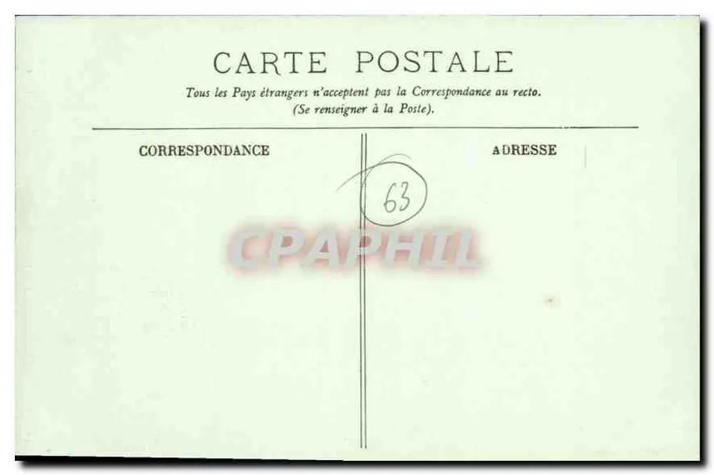 Clermont-Ferrand — Die Kathedrale und Rue des Gras — LL. Nr. 110 - Rückseite