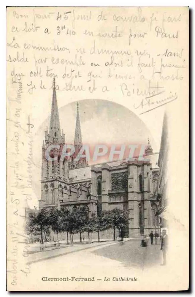 Clermont-Ferrand — A Catedral - Frente