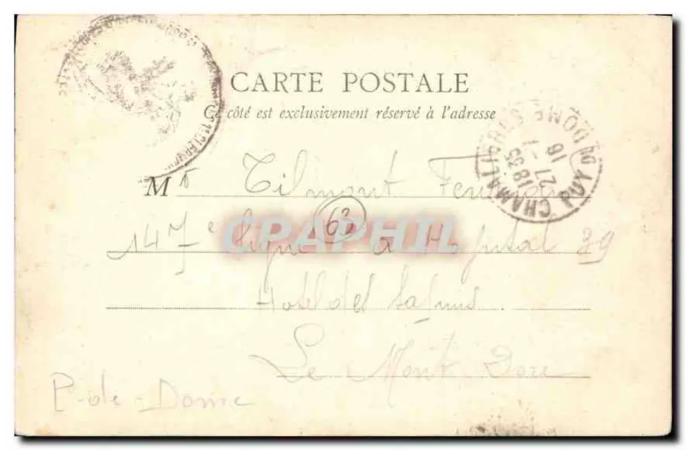 Clermont-Ferrand — A Catedral - Verso