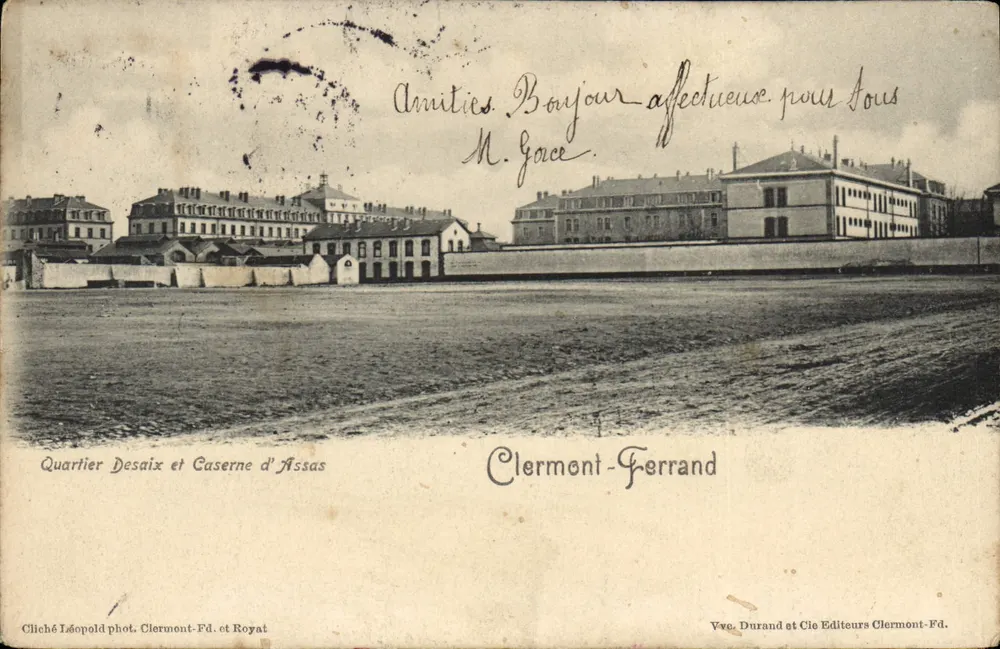 Desaix-Viertel und Kasernen von Assas — Clermont-Ferrand — Cliché Léopold, Fotografie Clermont-Fd. und Royat - Vorderseite