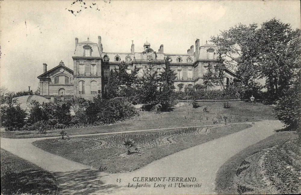 Clermont-Ferrand — Le Jardin Lecog und die Universität — unbekannter Verleger, Nr. 33 - Vorderseite