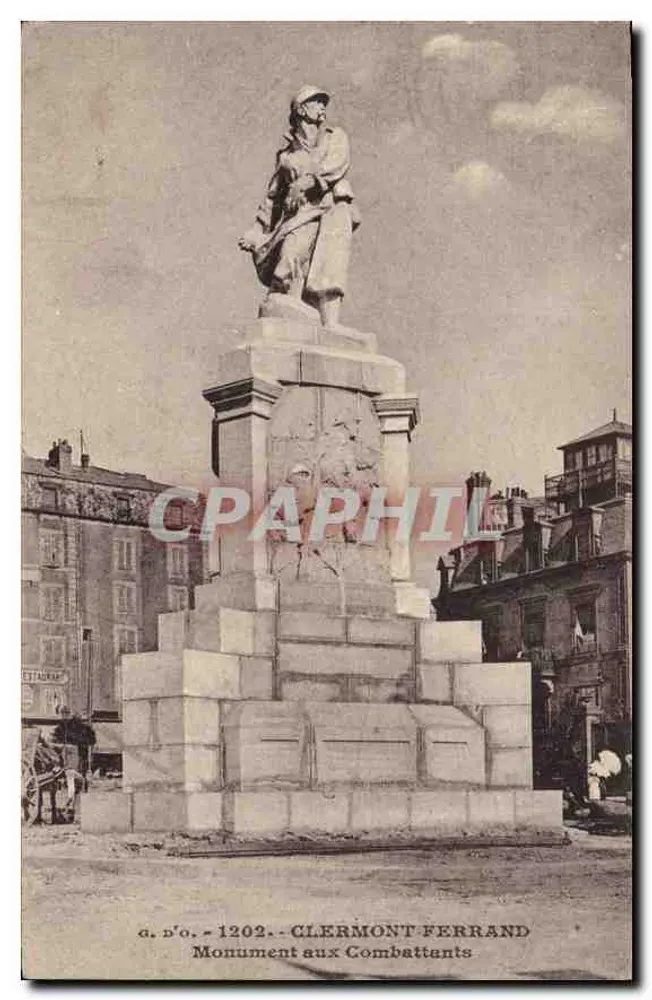 Clermont-Ferrand — Monumento aos Combatentes — a.d'o. 1202 - Frente