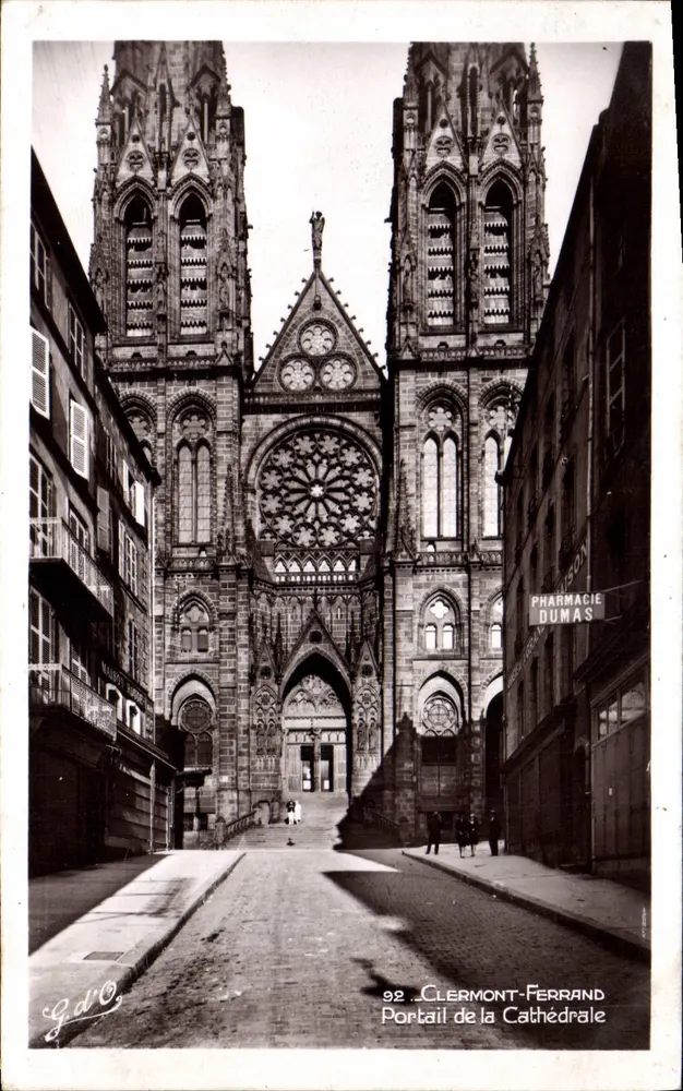 Clermont-Ferrand — Portal der Kathedrale — G.d'O. n°92 - Vorderseite