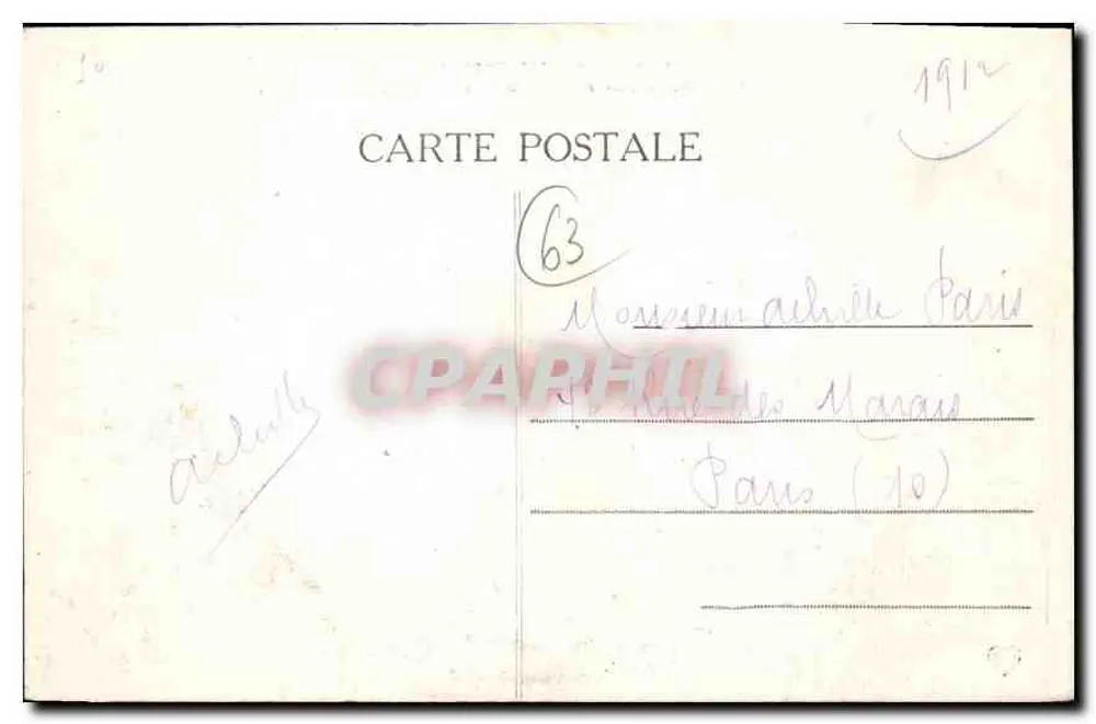 Clermont-Ferrand — Place de Jaude — Die pittoreske Auvergne, n°124 - Rückseite