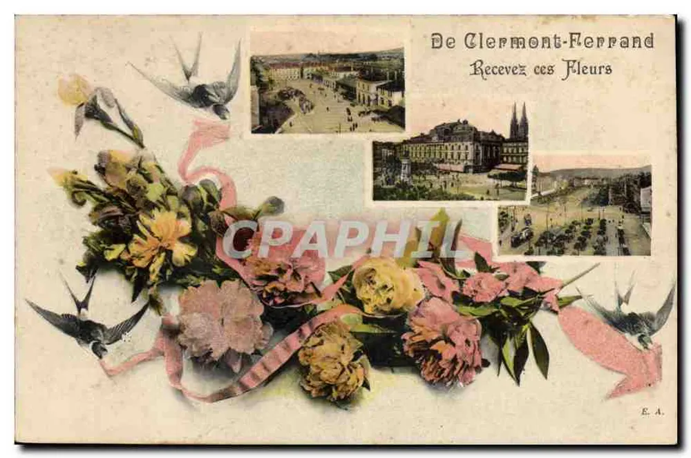 Clermont-Ferrand — Receba estas Flores — E.A. - Frente