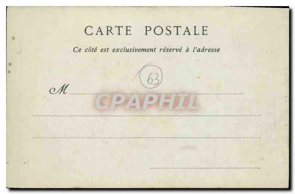 Clermont-Ferrand — O Liceu Blaise Pascal — P. JULIOT, Coleções ND Fot. - Verso