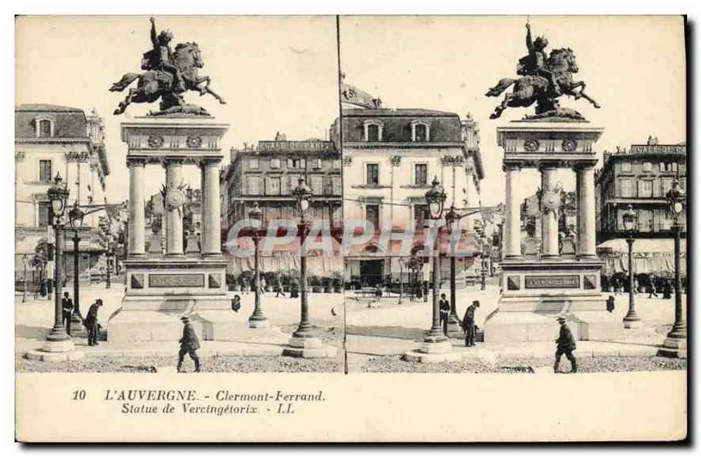 Estátua de Vercingétorix em Clermont-Ferrand — L'Auvergne — editada por LL - Frente