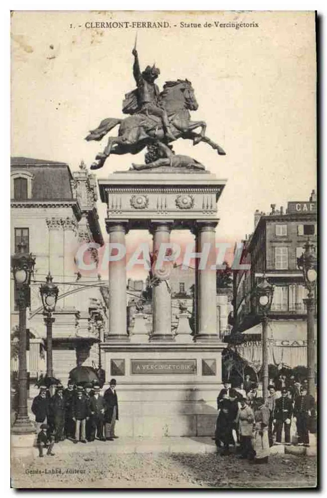 Clermont-Ferrand - Estátua de Vercingétorix — Gendes-Libbée, n° 1 - Frente