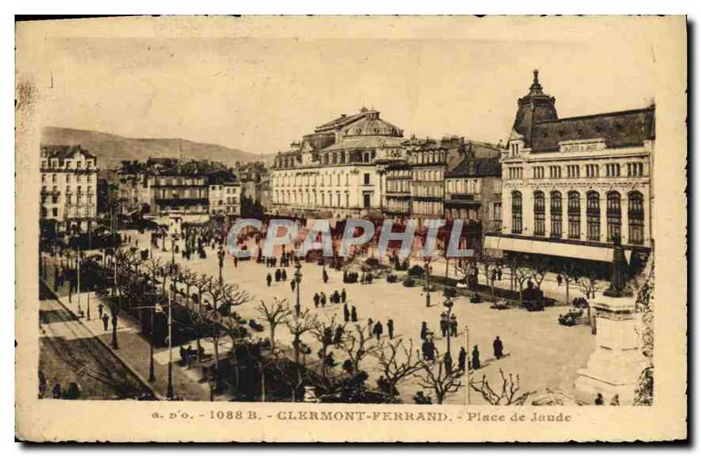 Clermont-Ferrand — Place de Jaude — J. Gentoingues, editor, n° 1088 B - Frente