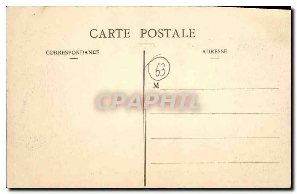 Clermont-Ferrand - A Fonte Petrificante — Hougé, 21 rue de l'Écu - Verso