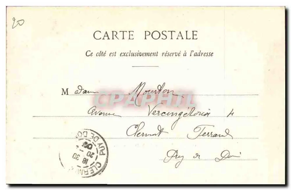 Clermont-Ferrand — Les Gravanches — Lib. Bougé-Béal, 21 rue de l’Ecu - Verso