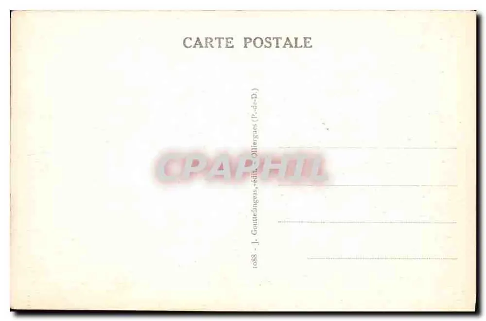 Clermont Ferrand — Place de Jaude — G. d'O - Rückseite