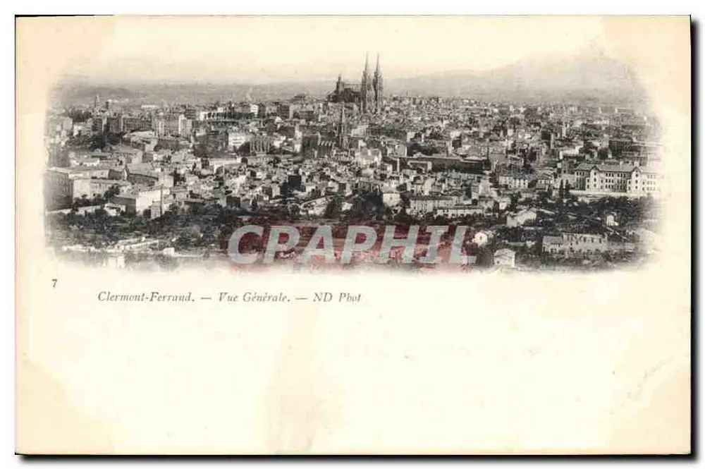 Clermont-Ferrand — Vista Geral — ND Phot - Frente