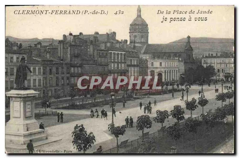 Clermont-Ferrand (P.-de-D.) — Place de Jaude — L'Hirondelle, Paris, n° 432 - Vorderseite