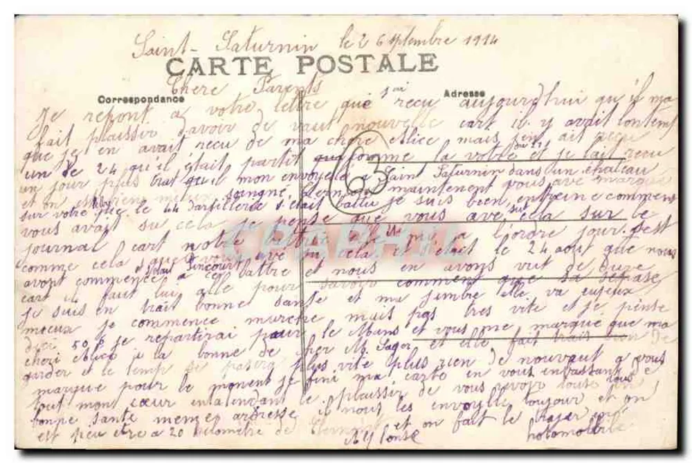 Clermont-Ferrand — Plac Delille, fontanna z figurami — M.T. I.L. nr 120 - Rewers