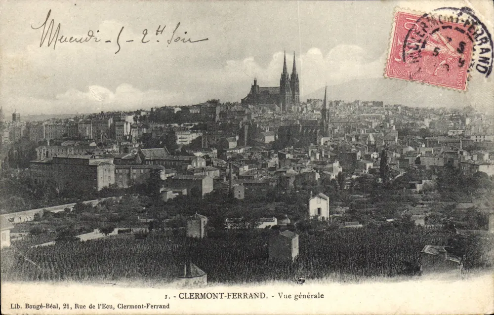 Clermont-Ferrand — Vista geral — Lib. Bougé-Béal, Rue de l’Ecu - Frente