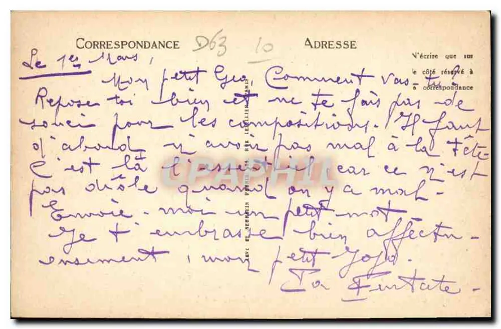 Clermont-Ferrand — A Praça de Jaude — Select, n° 88 - Verso