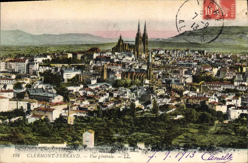 Clermont-Ferrand — Vue générale — LL. — Éditeur LL. n° 198 - Awers