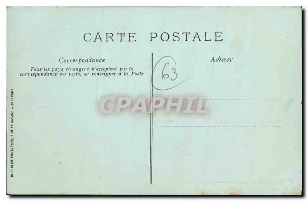 Clermont-Ferrand — Widok ogólny — Piekna Auvergne, seria 51 - Rewers