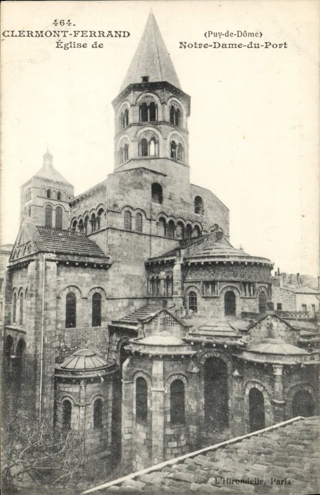 Clermont-Ferrand — Kirche Notre-Dame-du-Port — L'Hirondelle, Paris - Vorderseite