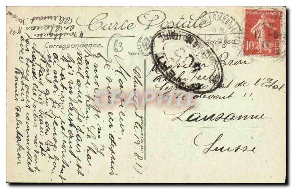 Clermont-Ferrand — A Catedral — S. BATTUE FAUFEUR — n° 201 - Verso