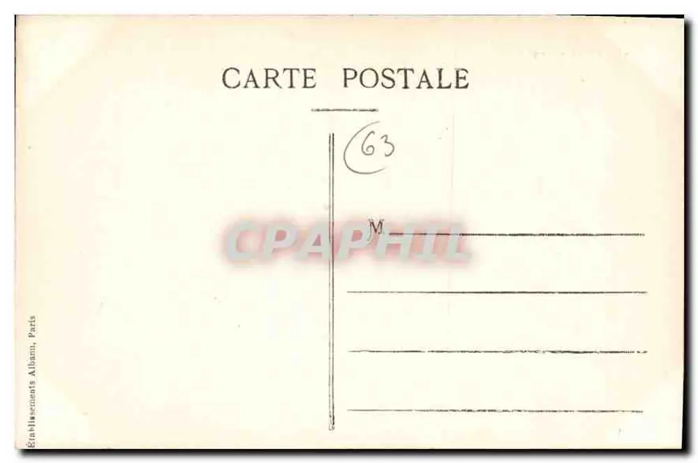 Clermont-Ferrand — Perspectiva da bela Place de Jaude — Nos Sites d'Auvergne, n°44 - Verso