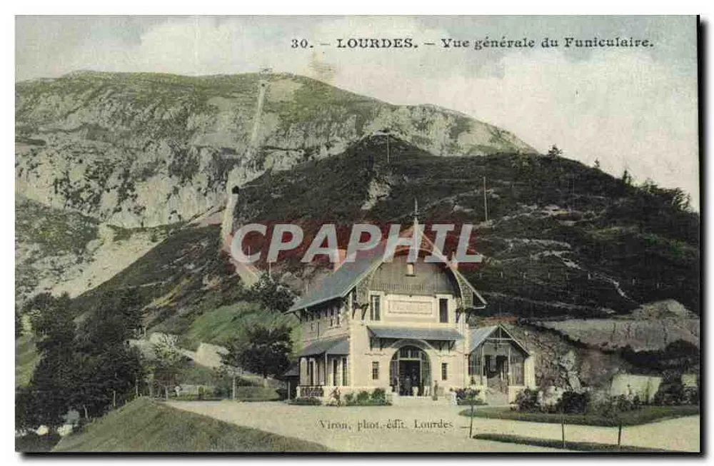 Lourdes — Vista geral do Funicular — Viron, fot. edit. Lourdes, n°30 - Frente
