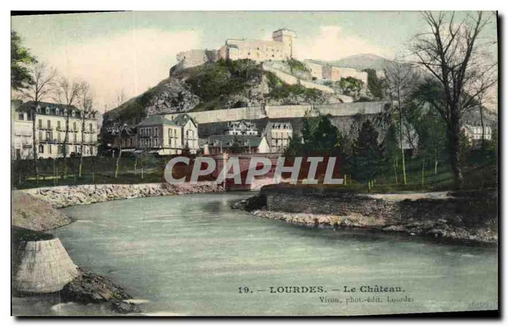 Lourdes — O Castelo — Viron, fot.-edit. Lourdes, n°19 - Frente