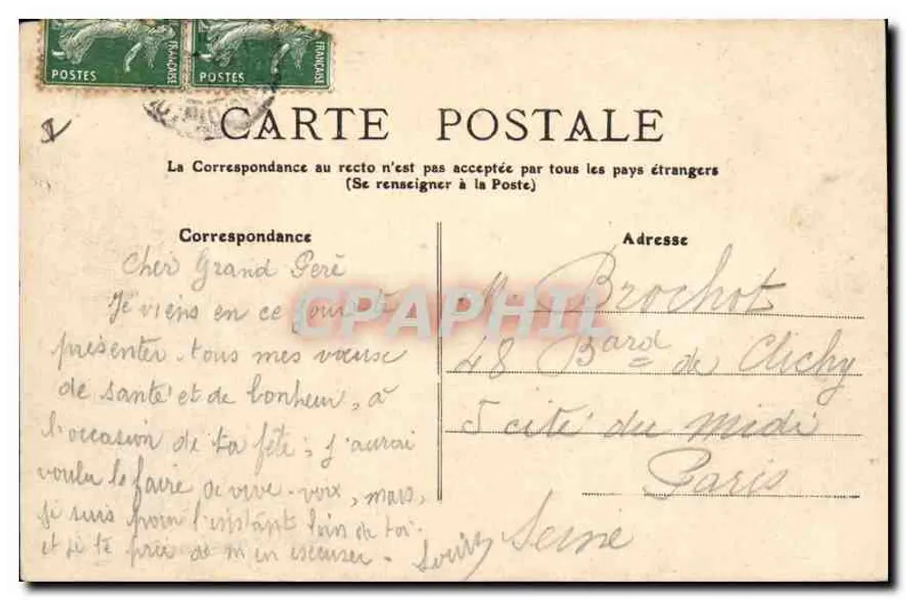 Lourdes — O Castelo-Forte — Editor Les Frères Lourdes, n° 542 - Verso