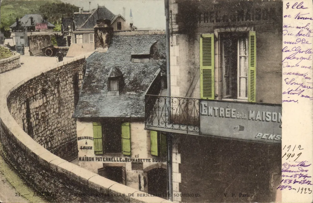 Lourdes — Vaterhaus von Bernadette Soubirous — V.P. Paris - Vorderseite