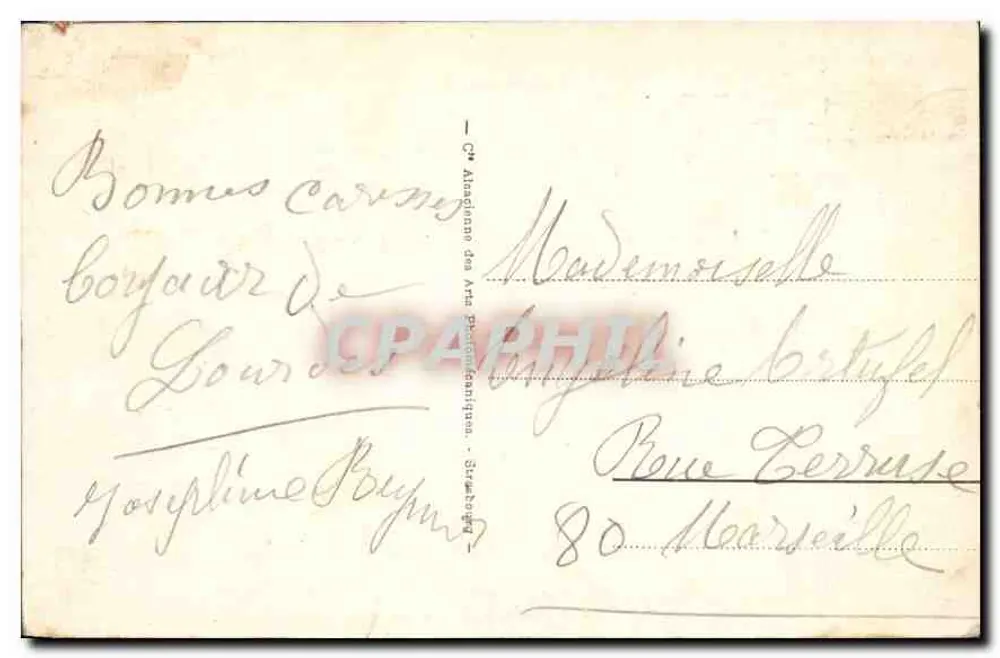 Lourdes — As Piscinas e o Rio Gave — Editor: Lourdes, n° 25 - Verso