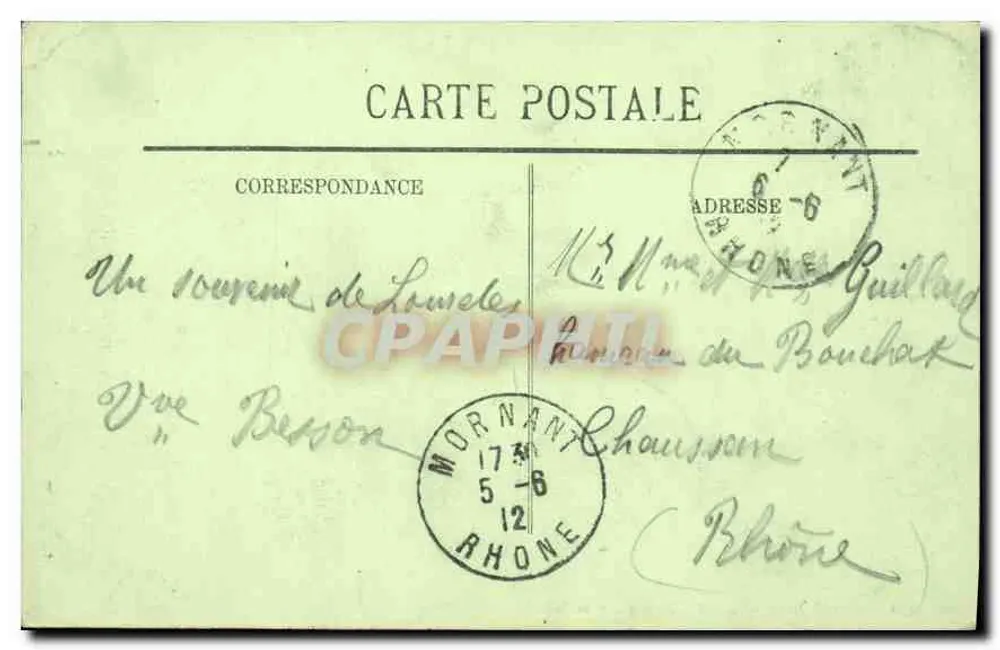 LOURDES — A Bênção dos Doentes — LL - Verso