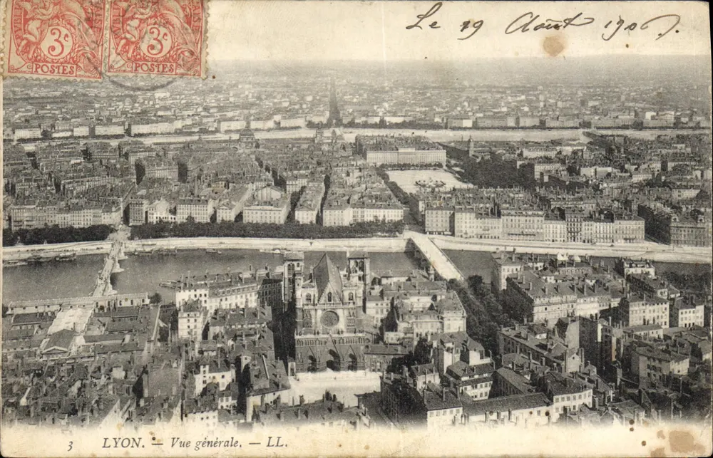 LYON — Vue générale — LL. — Éditeur LL. — N° 3 - Frente