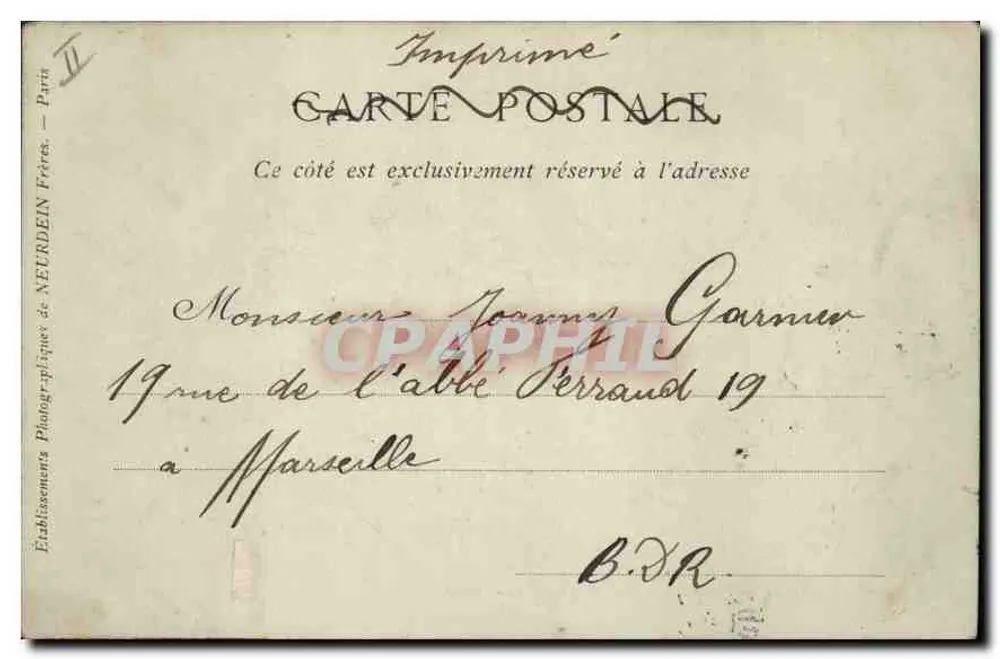 LYON — Ansicht der Saône, Quai Saint-Antoine — Verleger: Neurdein Frères, Paris, Nr. 73 - Rückseite