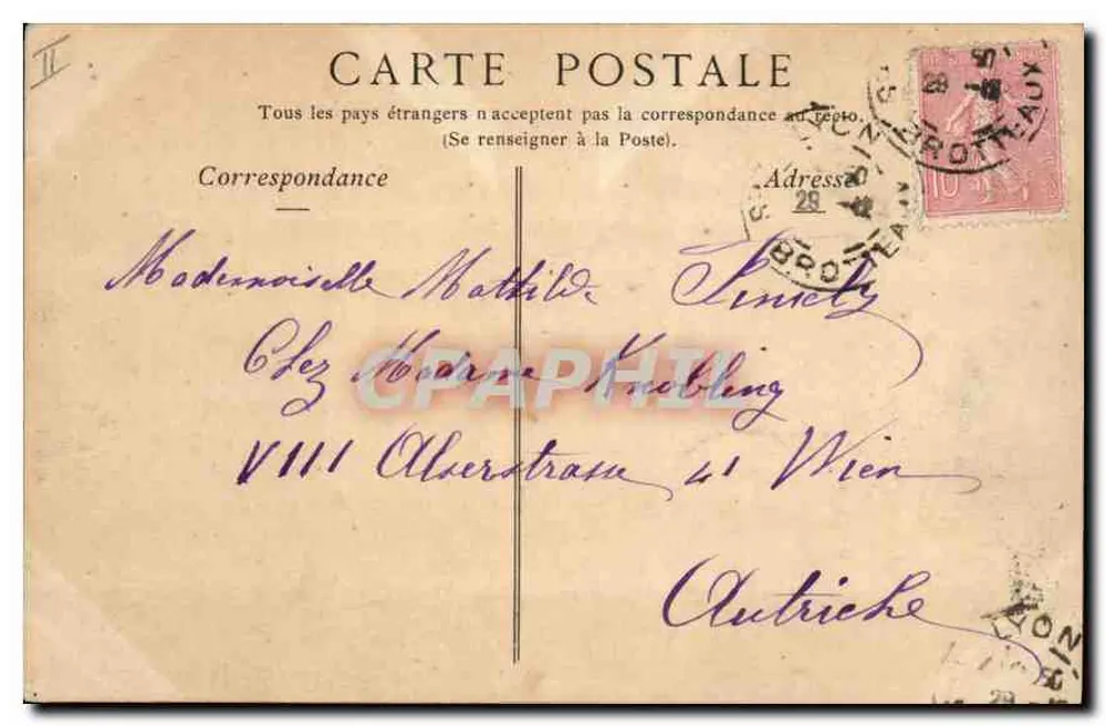 LYON — Die Börse und Place des Cordeliers — ND Pha - Rückseite