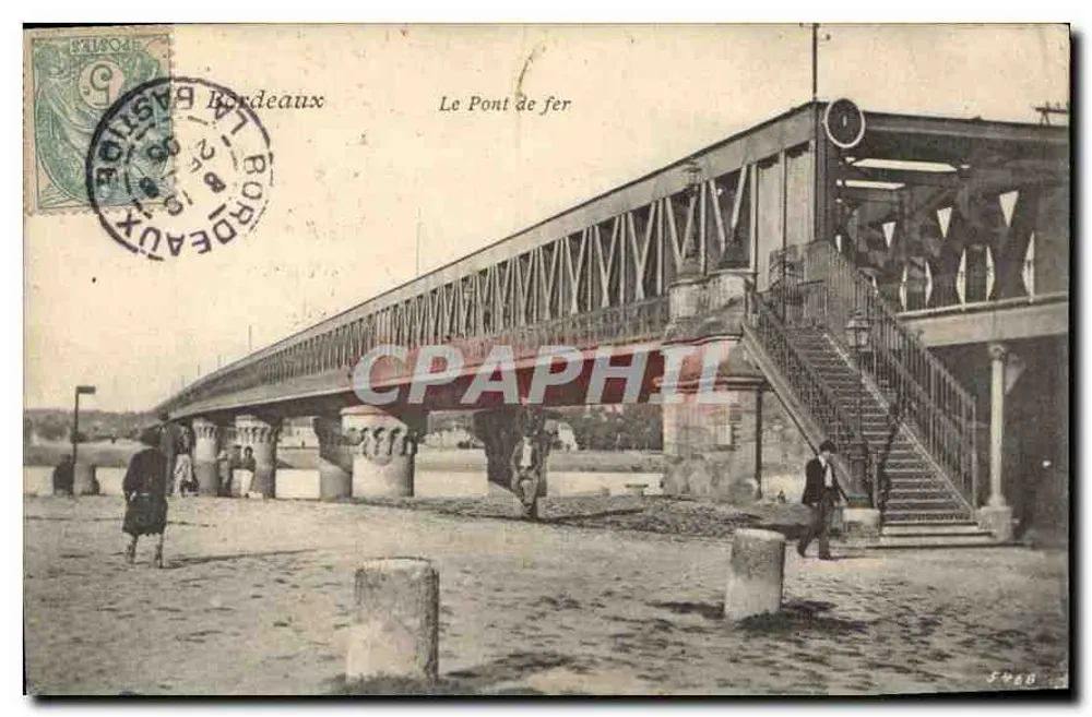 Bordeaux — O Ponte de Ferro — editor S.488 - Frente