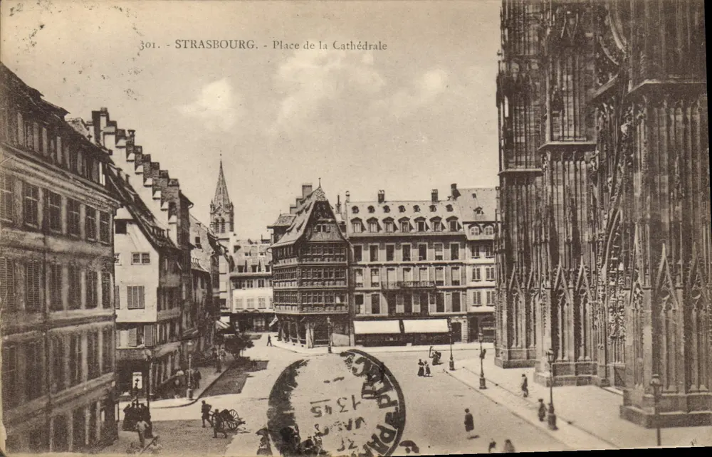 Estrasburgo - Praça da Catedral — editor Marque, n° 301 - Frente