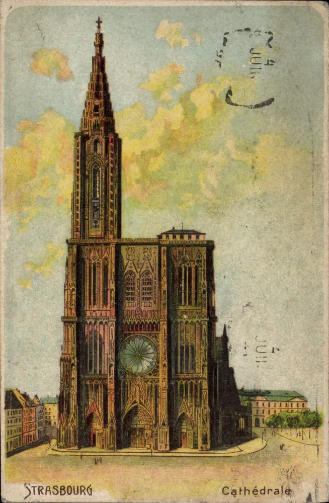 Estrasburgo — Catedral — Editor F. Laib, n° 819 - Frente