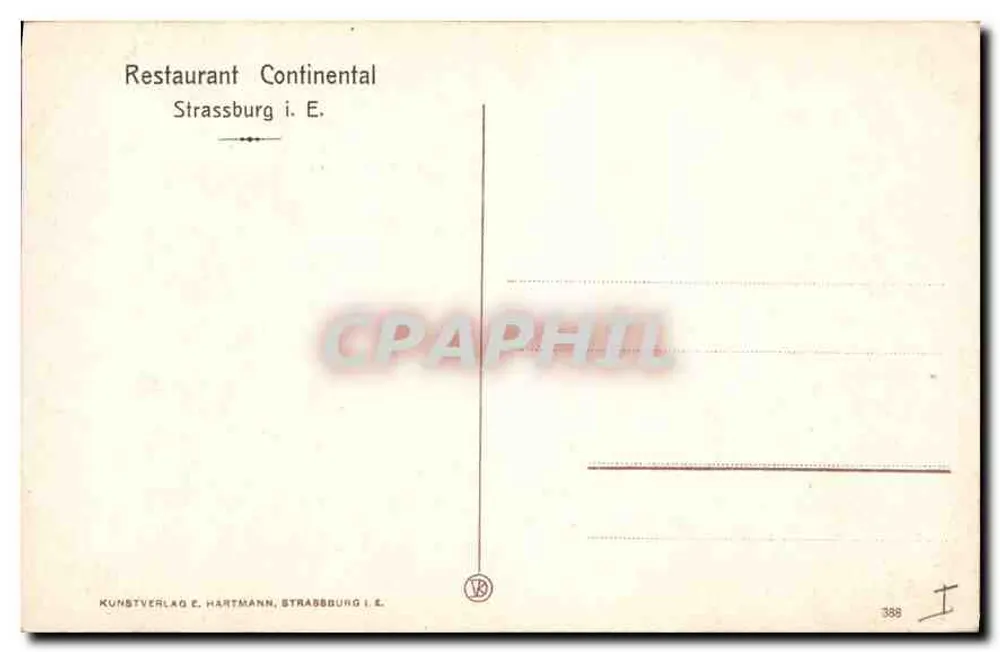 Strasbourg i. E. — A Catedral, Lado Sul — Kunstverlag E. Hartmann - Verso