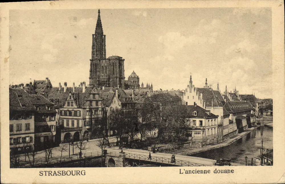 Estrasburgo — A antiga aduana — editor não identificado - Frente