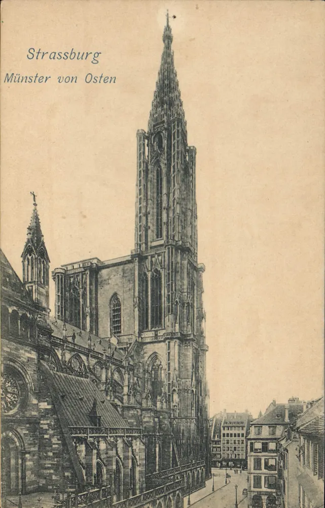 Estrasburgo — Catedral vista do leste — número de série não visível - Frente