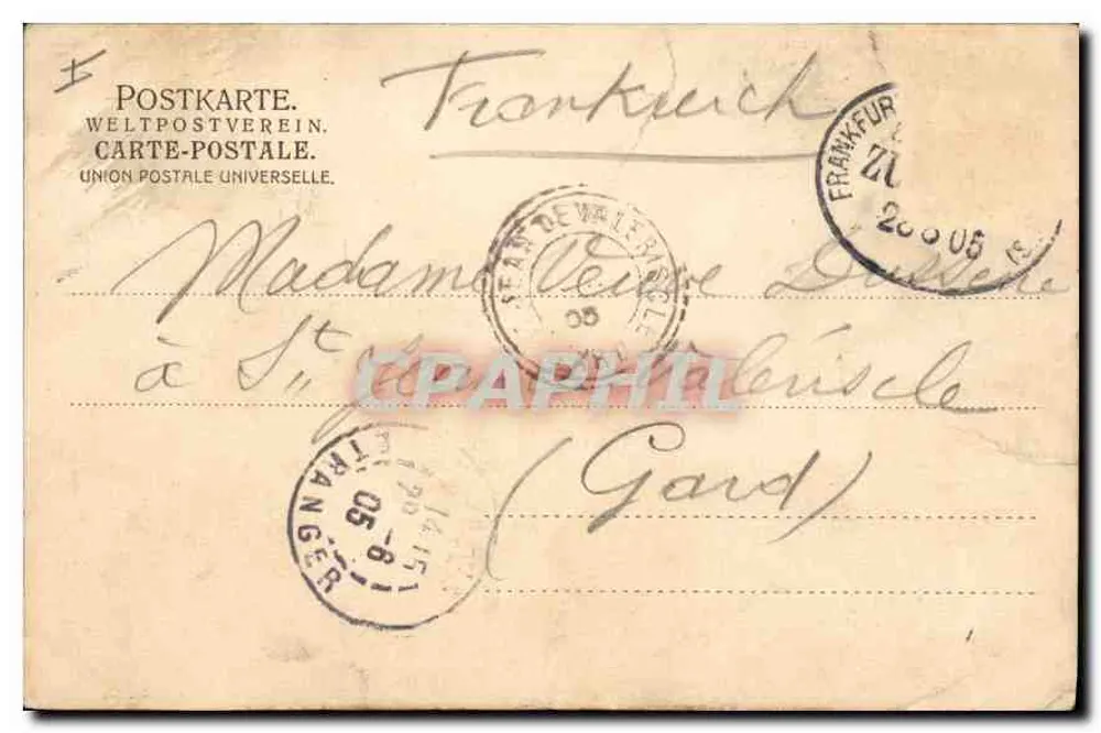 Strasbourg I. E. — Igreja da Guarda e Münster — J.A. D. Str. No. 186 - Verso
