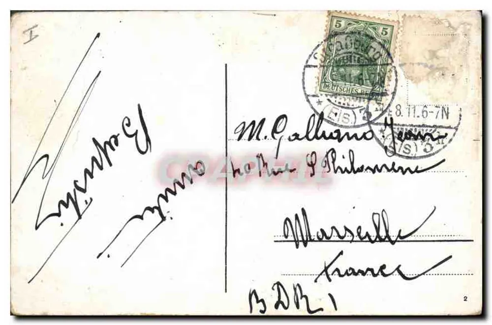 Estrasburgo — Igreja protestante da guarnição — editor desconhecido, número de série não visível - Verso