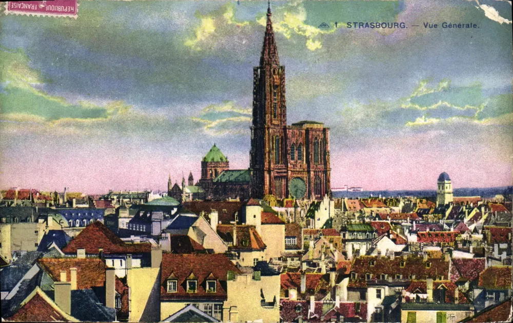 Strasbourg — Vue Générale — éditeur HÉRUBOUG FRANÇAIS - Awers