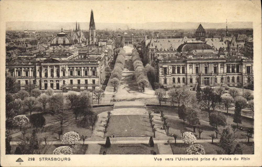 Strasbourg — Blick Richtung Universität vom Palais du Rhin — n° 298 - Vorderseite